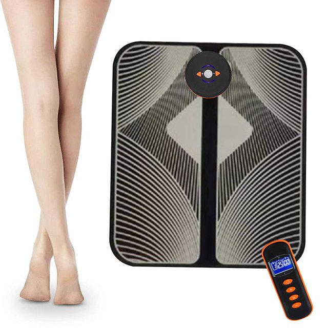 Masajeador de pies eléctrico, entrenador de relajación muscular, masaje de pies, entrenamiento de estimulación eléctrica, estera de masaje eléctrica portátil plegable, promoción de Bloo