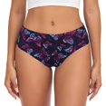 thumbnail image 1 of Balery Purple Butterfly Ropa Interior de Algodón para Mujer con Dibujo – Braguitas Cómodas y Elásticas, Estilo Clásico-3X-Large, 1 of 6