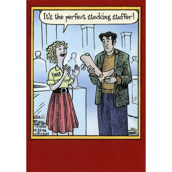 Nobleworks Perfect Stocking Stuffer Box of 12 Funny / Humorous Christmas Cards