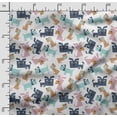 thumbnail image 2 of Soimoi Dog Print, Velvet Fabric, Decor Sewing Fabric by The Yard 54 Inch Wide,Decorative Fabric for Upholstery and Home Accents, Multicolor, 2 of 5