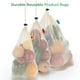 thumbnail image 5 of Ounissouiy Bolsa de malla con cordón para frutas y verduras, bolsas reutilizables de red para el hogar, cocina, algodón, almacenamiento de alimentos, Almacenamiento y organización del hogar 30x40cm Ounissouiy HA067273-01, 5 of 6