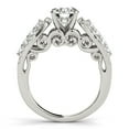 thumbnail image 2 of 14k Gold Multirow Shank Round Diamond Engmt Ring 1 1/2 cttw SZ 3.5, 2 of 3