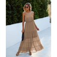 thumbnail image 3 of Vestido Maxi de Verano PRETTYGARDEN Color Albaricoque Oscuro XXL, 3 of 4
