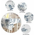 thumbnail image 2 of Vintage Floral Plant Tablecloth Rectangle Round Table Cloth 60x120 Inch, Blue Indoor or Outdoor Tablecloth, Spring Summer Waterproof Polyester Washable Table Cover for Party Holiday Picnic Decoration, 2 of 6