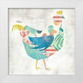 thumbnail image 1 of JMB Designs 20x20 White Modern Wood Framed Museum Art Print Titled - Rooster, 1 of 4