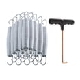 thumbnail image 2 of 15x resortes de trampolín con reparación de gancho de resorte, Hardware de mantenimiento, Metal, pesado Resorte de 135 cm., 2 of 8