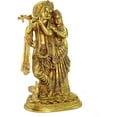 thumbnail image 2 of eSplanade - Radha Krishna Radhe Krishan Murti Idol Statue Sculpture | Pooja Idols - Home Decor | Brass - 12" Inches, 2 of 5