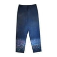 thumbnail image 4 of Balery Retro Blue Glitter print Women's Pajama Pants,Ultra Lightweight Pjs,Lounge Pant-Medium, 4 of 9