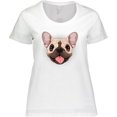 thumbnail image 3 of Inktastic French Bulldog Dog Women's Plus Size T-Shirt, 3 of 5