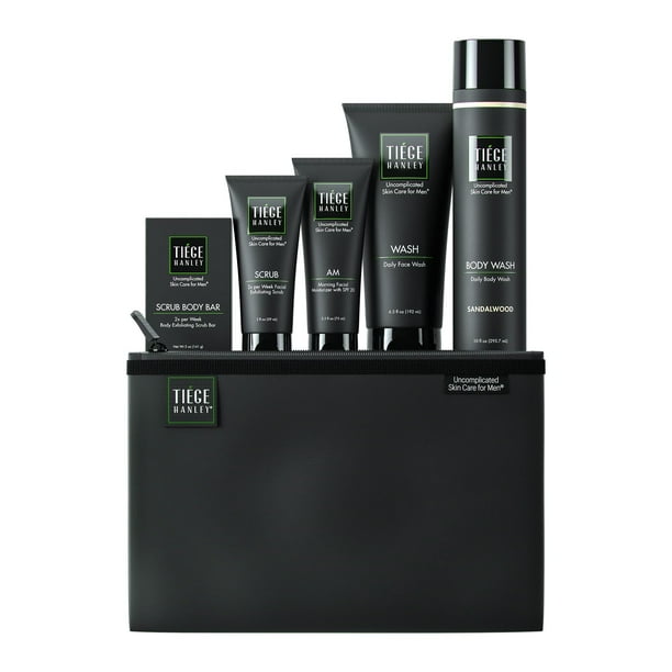 Tiege Hanley Men's Skin Care Bathroom Essentials Box 6 products 90