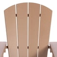 thumbnail image 5 of WestinTrends Malibu Kids Outdoor Adirondack Plastic Patio Chair (Set of 4), Teak, 5 of 14