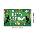 thumbnail image 6 of Soccer Themed Birthday Banner with Colorful Dots and Flags Background Party Decoration for Photography Props Birthday Party Supplies Backdrop Decor, 6 of 7