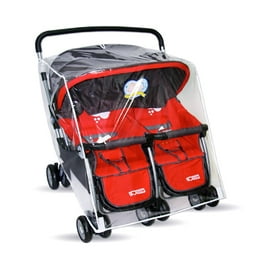 huntermoon Stroller Rain Cover Universal Rain Cover for Side by Side Baby Stroller Double Stroller Cover for Rain and Wind Baby Outdoor Activities Accessories Walmart