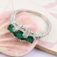thumbnail image 2 of HOOUN Elegant Women Jewelry 925 Silver Rings Cubic Zirconia Wedding Party Ring Sz 6-10-#7-9, 2 of 2