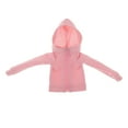 thumbnail image 1 of kusrkot 1/6 Female Long Sleeve Zippered Sweatershirt Tops for 12inch Action Figure Model Pink, 1 of 5