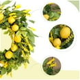 thumbnail image 5 of Idyllic 20 inch Artificial Lemon Wreath Spring Summer Fruit Wreath with Yellow Lemon and Artificial Green Leaves for Front Door, Window and Wall Hanging Decorations, Holiday Decorations, 5 of 6
