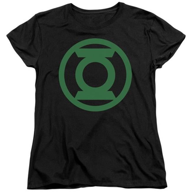 Trevco - Trevco Green Lantern-Green Emblem Short Sleeve Womens Tee ...
