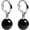 Black, variant on Handmade Jade Earrings Basic Gemstone Round 12MM Bead Ball Drop Dangle Earrings Rose Quartz Stone Earrings Natural Agate Bead Jade Drop Earrings for Women[f4087]