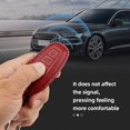 thumbnail image 4 of Key Fob Cover Compatible with Fit for Audi A4 A3 Q3 Q5 Q7 TT TTS RS3 S4 S3 A1 S6 RS4 RS6 Q2L ABS Smart Remote Key Case Keychain Case Holder Protector,Deep Red, 4 of 7