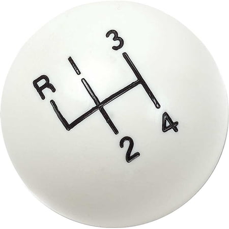 OER 3921147W White 4 Speed Shift Knob with 5/16"-18 SAE Thread Firebird Camaro