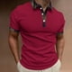 thumbnail image 3 of Gibobby Playera Polo Hombre Playeras Polo para Hombre Casuales Moda Camisas Caballero Camisetas Cuello Mao Manga Corta(Rojo,XG), 3 of 4