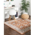 thumbnail image 3 of Rugs.com Charlotte Collection Rug – 5 Ft Square Rust Red Low-Pile Rug Perfect For Living Rooms, Kitchens, Entryways, 3 of 8