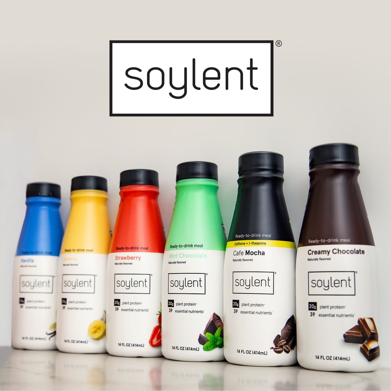 Buy Soylent Vanilla Meal Replacement Shake, 20g Complete Vegan Protein