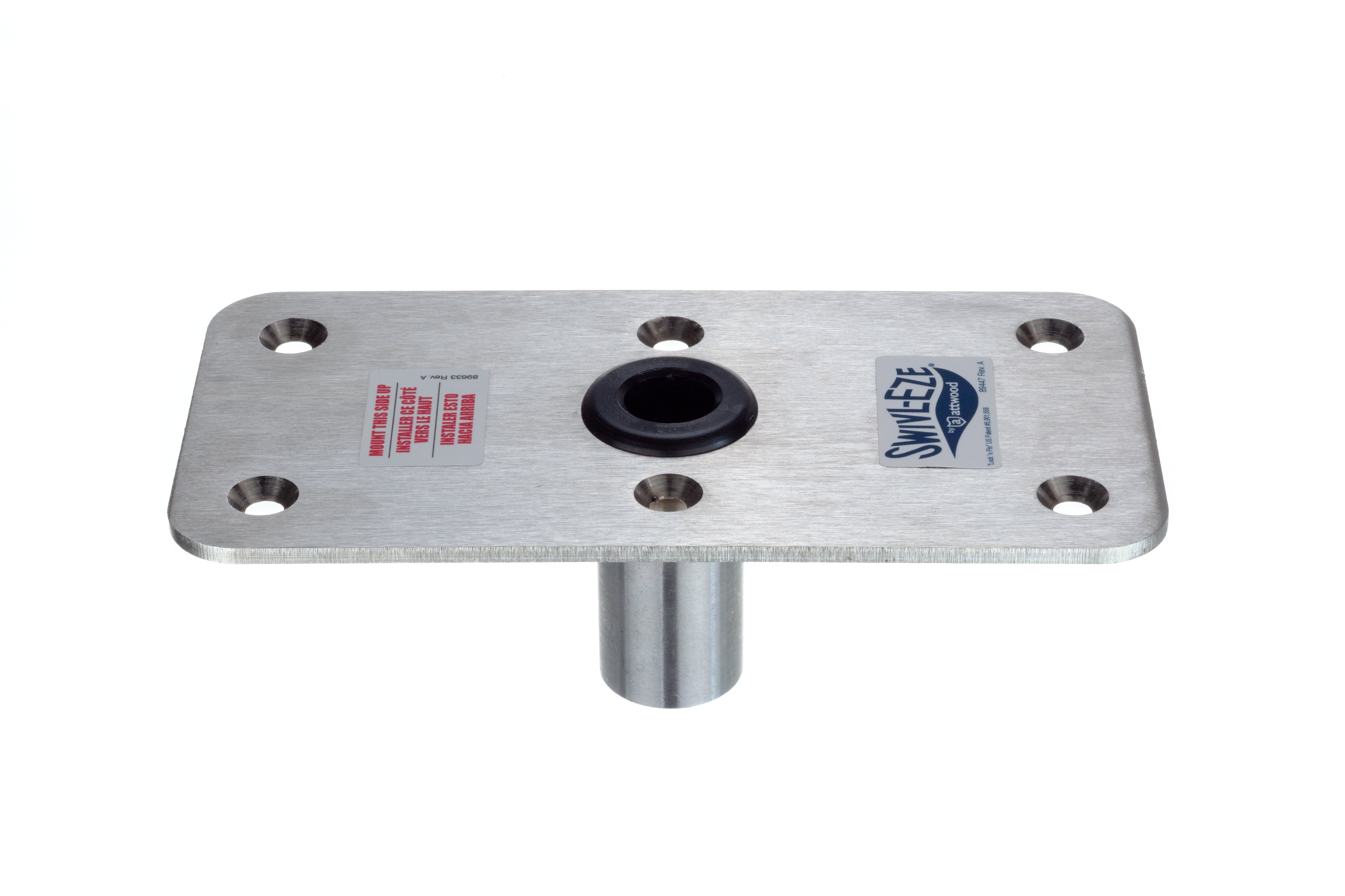 Attwood Aluminum 3//4 Pin Base Swivl Eze Lock Aluminum Marine Boat Pedestal Base