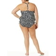 thumbnail image 3 of Terra and Sky Women's Plus Size Print Racer Back Swim Tankini Top, 3 of 6