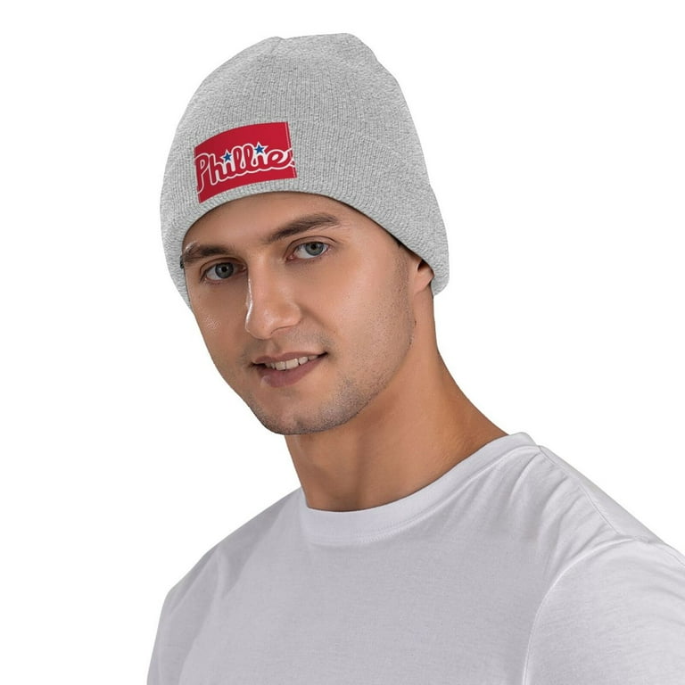 Philadelphia Phillies Knitted Beanie Hats Warm Classic Beanies Hip Hop Hat Casual Winter Hats Breathable Lightweight Skull Knit Hat Slouchy Cap For Men Women Gray Walmart