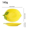 thumbnail image 3 of YUEVE Tableware Serving Platter Food Serving Tray Large Fruit Bowl Yellow Ceramics，citru Themed Tableware Set Including Four Styles: Plates Bowls Dishes Jars round Table Mat Christmas Place Mats, 3 of 3