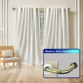 thumbnail image 6 of Urbanest Energy Saving Wrap Around Black Out Room Darkening Adjustable Window Curtain Metal Rod Set Heavy Duty, 1" Diameter, Antique Brass, 28"-48", 6 of 10
