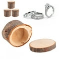 thumbnail image 2 of Cergrey DIY Box,3pcs/ Set Wooden Box DIY Rustic Wedding Holder Bearer Container Case for Valentines Day Anniversary,Wood Container, 2 of 8