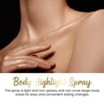 thumbnail image 5 of Banzch Body Highlight Spray（30ml） Body Glitter Spray,Quick Dry Face Liquid Glitter Gel ，Body Painted Stage Makeup Highlight,for Face Neck, Eyes, Dress Prom Party,Mothers Day Gifts, 5 of 7
