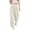 Beige, variant on Women's Plus Size Linen Cotton Wide Leg Pants, High Waisted Pleated Draped Trousers, Breathable Loose Fit Casual Palazzo Pants for Resort and Vacation Black XXL