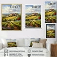 thumbnail image 4 of Designart "Fluid Art Vineyard Charm II" Vineyard Floater Framed Canvas Art Print, 4 of 5