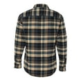 thumbnail image 2 of Chemise en Flanelle à Manches Longues Teinte en Fil, 3TG, Kaki Foncé, 2 of 2