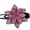 Pink, variant on Anti-slip Tooth Temperament Exquisite Hair Clip Shining Rhinestone Elegant Flower Decor Hairpin Hair Accessories