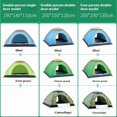 thumbnail image 3 of Hand Throw Two Seconds Quick Open Automatic Tent Double Person Single Door Throw Tent 1-3 Person Outdoor Camping Throw Open Automatic Tent, 3 of 7