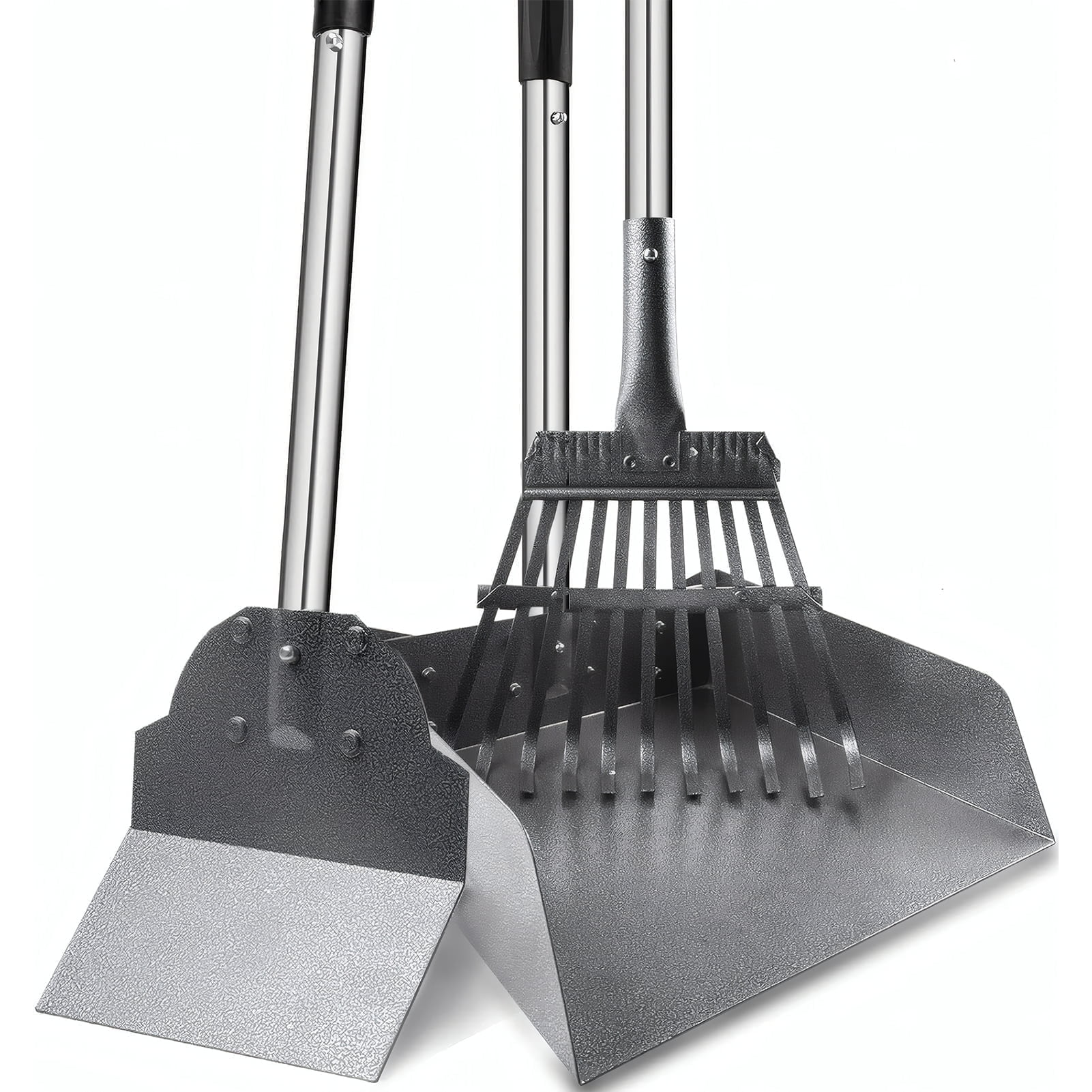 ZALALOVA 3 Pack Poop Scoopers for Dogs,37.8" Dog Pooper Scooper for Yard
