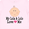 thumbnail image 4 of Inktastic My Lola and Lolo Love Me Girls Baby T-Shirt, 4 of 5