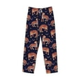 thumbnail image 6 of Uemuo Leopard Print Pattern Men's Wide Leg Palazzo Lounge Pants with Pockets Light Weight Loose Comfy Casual Pajama Pants-Large, 6 of 9