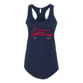 thumbnail image 2 of Wild Bobby, SRT Silhouette Street Racing Viper, Cars and Trucks, Women Racerback Tank Top, Navy, Large, 2 of 4