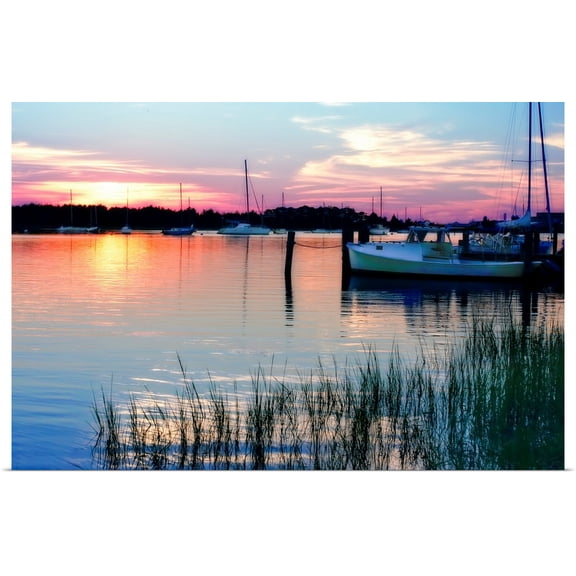 Great BIG Canvas | Rolled Alan Hausenflock Poster Print entitled Taylor's Creek Sunset