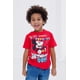 thumbnail image 2 of Camiseta Disney Mickey Mouse Birthday Boy roja para niños pequeños 7-8, 2 of 7