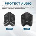 thumbnail image 4 of 8 Pcs Speaker Cabinet Corners Protector 48x48x80mm Plastic Stackable Guard Wrap Angle Case Edge Box Protection with 32 Pcs Screw, 4 of 7