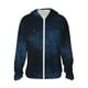 thumbnail image 1 of Fotbe Blue Glitter Retro Chaqueta con Protección Solar UPF 50+ para Hombre y Mujer, Camisa con Capucha y Bolsillos-Small, 1 of 7