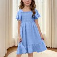 thumbnail image 4 of Nskgu Tween Girls 2025 Summer Dresses Kids Polka Dot Dress Girls Spring Dresses Size 4-14 Years, 4 of 6