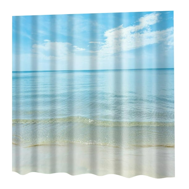 Cortina de Baño Impermeable de Poliéster Perfecl 180x180 Cm con 12 Anillos