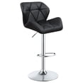 thumbnail image 4 of Berrington Upholstered Adjustable Bar Stool Black (Set of 2), 4 of 12